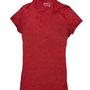 Michael Stars Red Short Sleeve Top